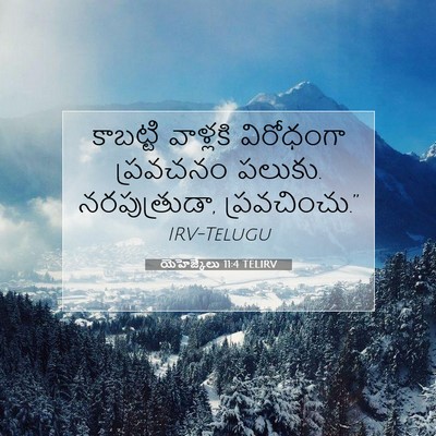 Picture 07 - యెహెజ్కేలు 11:4 TELIRV - కాబట్టి వాళ్లకి - Bible Verse Picture