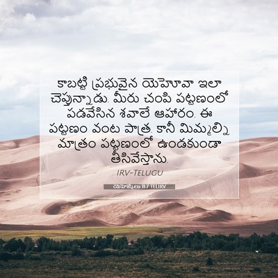 Picture 07 - యెహెజ్కేలు 11:7 TELIRV - కాబట్టి ప్రభువైన - Bible Verse Picture