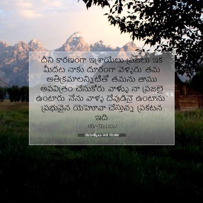 Picture 07 - యెహెజ్కేలు 14:11 TELIRV - దీని కారణంగా - Bible Verse Picture