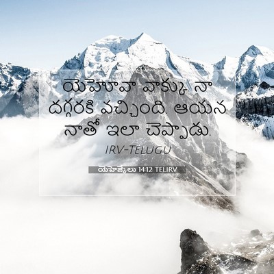 Picture 07 - యెహెజ్కేలు 14:12 TELIRV - యెహోవా వాక్కు నా - Bible Verse Picture