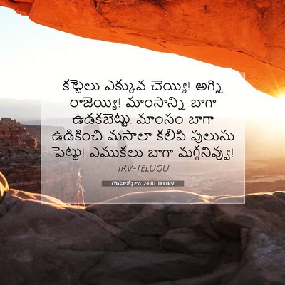 Picture 07 - యెహెజ్కేలు 24:10 TELIRV - కట్టెలు ఎక్కువ - Bible Verse Picture