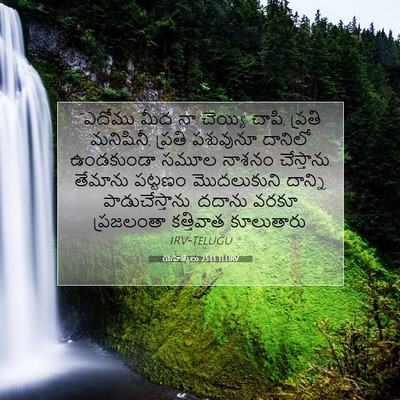 Picture 07 - యెహెజ్కేలు 25:13 TELIRV - “ఎదోము మీద నా - Bible Verse Picture