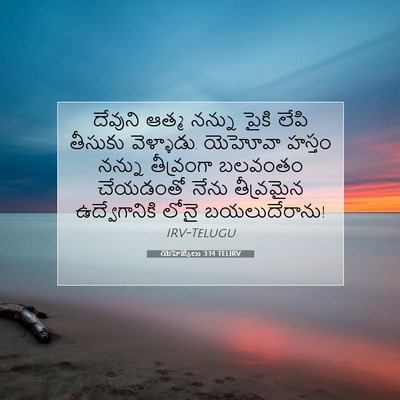 Picture 07 - యెహెజ్కేలు 3:14 TELIRV - దేవుని ఆత్మ నన్ను - Bible Verse Picture