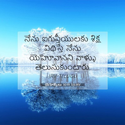 Picture 07 - యెహెజ్కేలు 30:19 TELIRV - నేను ఐగుప్తీయులకు - Bible Verse Picture