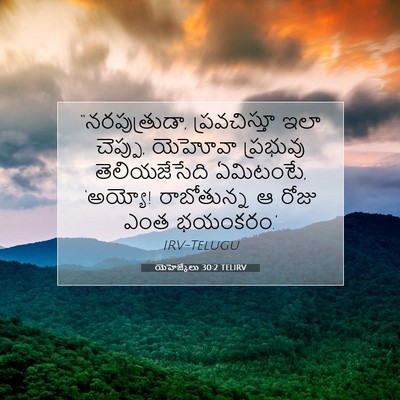 Picture 07 - యెహెజ్కేలు 30:2 TELIRV - “నరపుత్రుడా, - Bible Verse Picture
