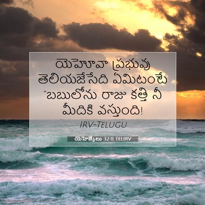 Picture 07 - యెహెజ్కేలు 32:11 TELIRV - యెహోవా ప్రభువు - Bible Verse Picture