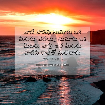 Picture 07 - యెహెజ్కేలు 40:42 TELIRV - వాటి పొడవు సుమారు - Bible Verse Picture