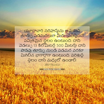Picture 07 - యెహెజ్కేలు 48:8 TELIRV - యూదావారి - Bible Verse Picture