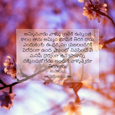 Picture 07 - యెహెజ్కేలు 7:13 TELIRV - అమ్మినవాడు వాళ్ళు - Bible Verse Picture