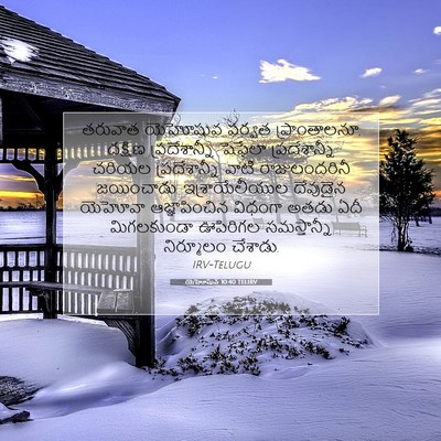 Picture 07 - యెహోషువ 10:40 TELIRV - తరువాత యెహోషువ - Bible Verse Picture