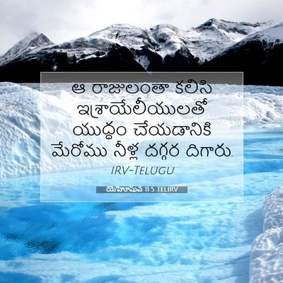 Picture 07 - యెహోషువ 11:5 TELIRV - ఆ రాజులంతా కలిసి - Bible Verse Picture