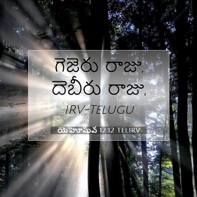 Picture 07 - యెహోషువ 12:12 TELIRV - గెజెరు రాజు, - Bible Verse Picture