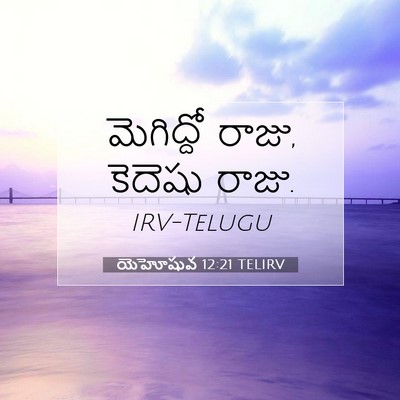Picture 07 - యెహోషువ 12:21 TELIRV - మెగిద్దో రాజు, - Bible Verse Picture