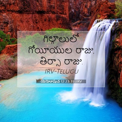 Picture 07 - యెహోషువ 12:23 TELIRV - గిల్గాలులో - Bible Verse Picture