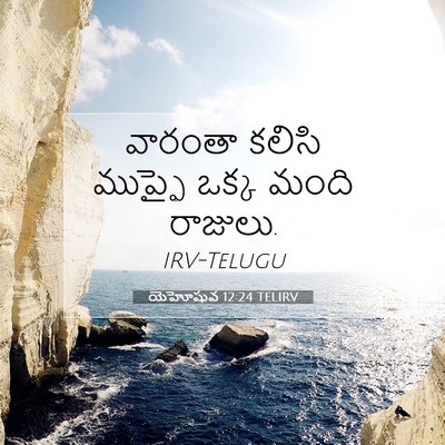 Picture 07 - యెహోషువ 12:24 TELIRV - వారంతా కలిసి - Bible Verse Picture