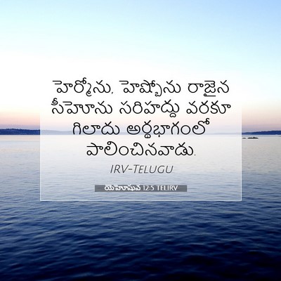 Picture 07 - యెహోషువ 12:5 TELIRV - హెర్మోను, - Bible Verse Picture