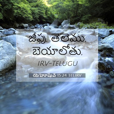 Picture 07 - యెహోషువ 15:24 TELIRV - జీఫు, తెలెము, - Bible Verse Picture