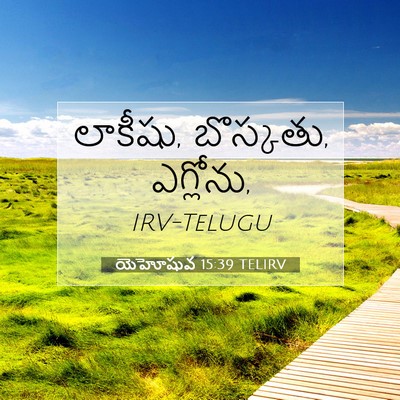 Picture 07 - యెహోషువ 15:39 TELIRV - లాకీషు, బొస్కతు, - Bible Verse Picture