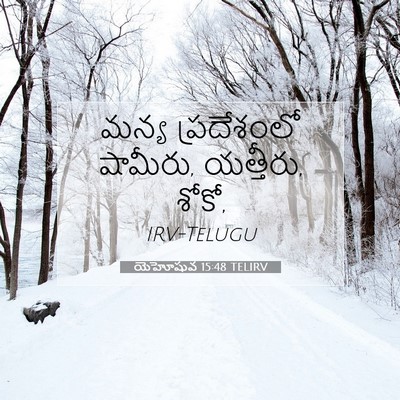Picture 07 - యెహోషువ 15:48 TELIRV - మన్య ప్రదేశంలో - Bible Verse Picture