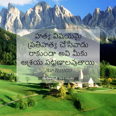 Picture 07 - యెహోషువ 20:3 TELIRV - హత్య విషయమై - Bible Verse Picture