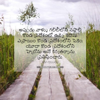 Picture 07 - యెహోషువ 20:7 TELIRV - అప్పుడు వాళ్ళు - Bible Verse Picture