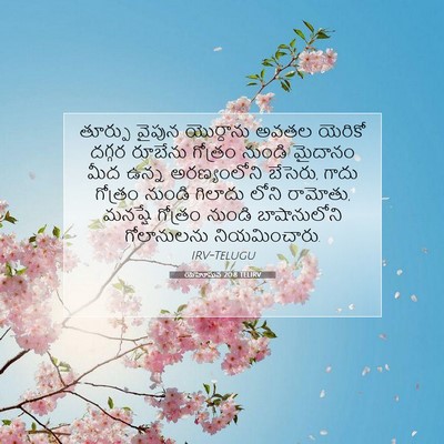 Picture 07 - యెహోషువ 20:8 TELIRV - తూర్పు వైపున - Bible Verse Picture