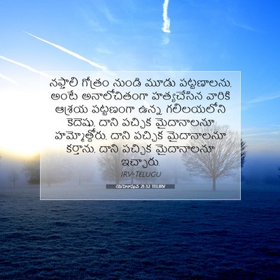Picture 07 - యెహోషువ 21:32 TELIRV - నఫ్తాలి గోత్రం - Bible Verse Picture