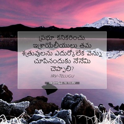 Picture 07 - యెహోషువ 7:8 TELIRV - ప్రభూ, కనికరించు, - Bible Verse Picture
