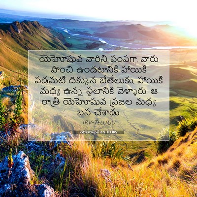 Picture 07 - యెహోషువ 8:9 TELIRV - యెహోషువ వారిని - Bible Verse Picture