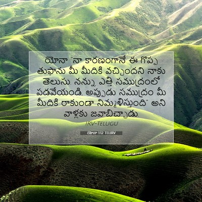 Picture 07 - యోనా 1:12 TELIRV - యోనా “నా - Bible Verse Picture