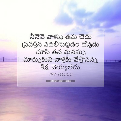 Picture 07 - యోనా 3:10 TELIRV - నీనెవె వాళ్ళు తమ - Bible Verse Picture