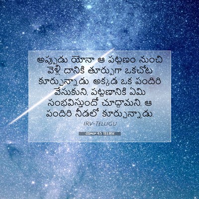 Picture 07 - యోనా 4:5 TELIRV - అప్పుడు యోనా ఆ - Bible Verse Picture