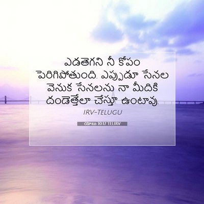 Picture 07 - యోబు 10:17 TELIRV - ఎడతెగని నీ కోపం - Bible Verse Picture
