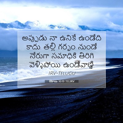 Picture 07 - యోబు 10:19 TELIRV - అప్పుడు నా ఉనికే - Bible Verse Picture