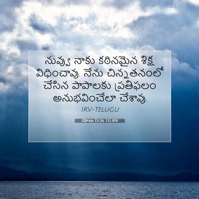 Picture 07 - యోబు 13:26 TELIRV - నువ్వు నాకు - Bible Verse Picture