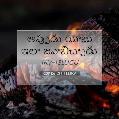 Picture 07 - యోబు 21:1 TELIRV - అప్పుడు యోబు ఇలా - Bible Verse Picture