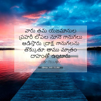 Picture 07 - యోబు 24:11 TELIRV - వారు తమ యజమానుల - Bible Verse Picture