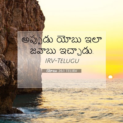 Picture 07 - యోబు 26:1 TELIRV - అప్పుడు యోబు ఇలా - Bible Verse Picture