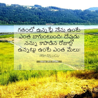 Picture 07 - యోబు 29:2 TELIRV - గతంలో ఉన్నట్టే - Bible Verse Picture