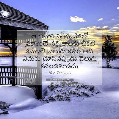 Picture 07 - యోబు 3:9 TELIRV - ఆ దినాన - Bible Verse Picture