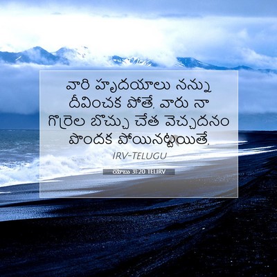 Picture 07 - యోబు 31:20 TELIRV - వారి హృదయాలు - Bible Verse Picture
