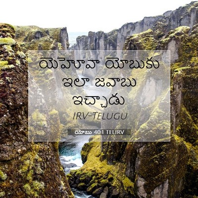 Picture 07 - యోబు 40:1 TELIRV - యెహోవా యోబుకు ఇలా - Bible Verse Picture