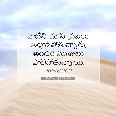 Picture 07 - యోవేలు 2:6 TELIRV - వాటిని చూసి - Bible Verse Picture