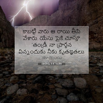Picture 07 - యోహాను 11:41 TELIRV - కాబట్టి వారు ఆ - Bible Verse Picture