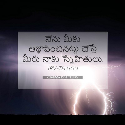 Picture 07 - యోహాను 15:14 TELIRV - నేను మీకు - Bible Verse Picture
