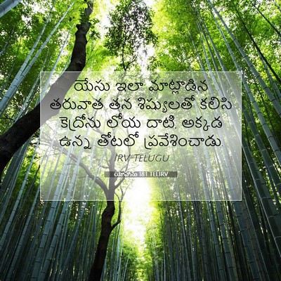 Picture 07 - యోహాను 18:1 TELIRV - యేసు ఇలా - Bible Verse Picture