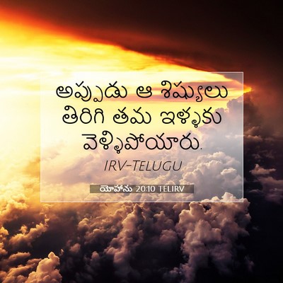 Picture 07 - యోహాను 20:10 TELIRV - అప్పుడు ఆ - Bible Verse Picture