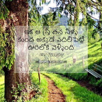 Picture 07 - యోహాను 4:28 TELIRV - ఇక ఆ స్త్రీ తన - Bible Verse Picture