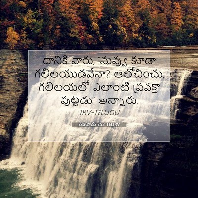 Picture 07 - యోహాను 7:52 TELIRV - దానికి వారు, - Bible Verse Picture