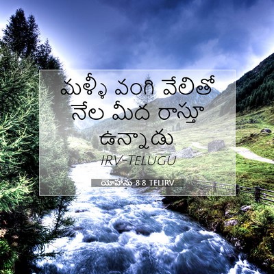 Picture 07 - యోహాను 8:8 TELIRV - మళ్ళీ వంగి వేలితో - Bible Verse Picture